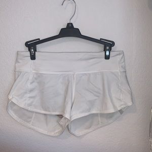 White lululemon shorts
